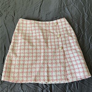 Pink and white skirt